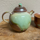 Dehua Glazed Teapot + 2 Cups