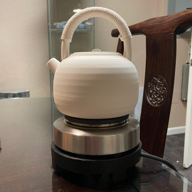 White Clay Kettle w/ Electric Stove suite