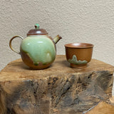 Dehua Glazed Teapot + 2 Cups