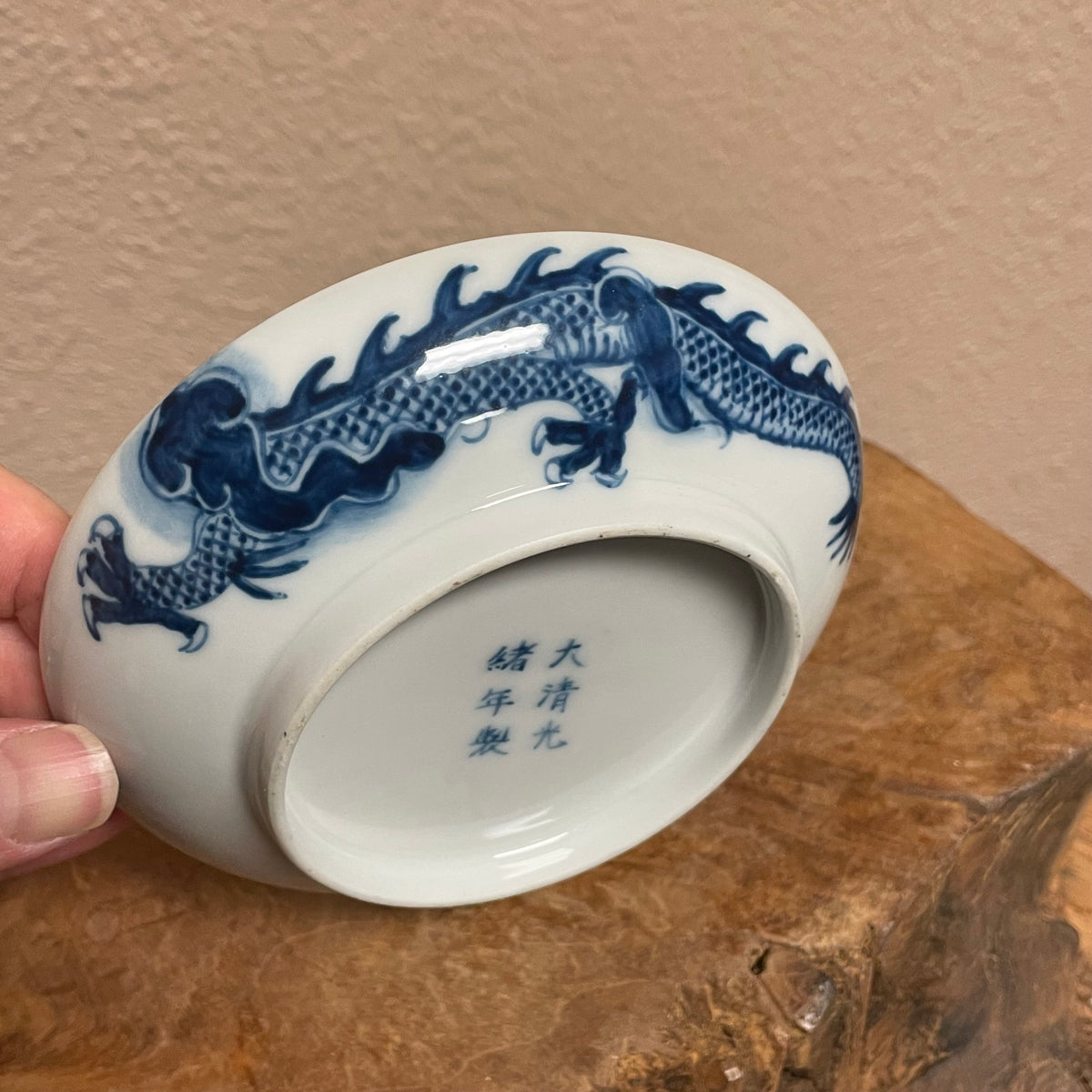 BIGBANG G-DRAGON ボーンチャイナ プレート Jingdezhen Qinghua Handpainted Dragon Plate / hucheng – Purple