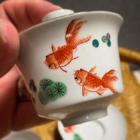 Chaozhou Vintage-style Goldfish Tea Set