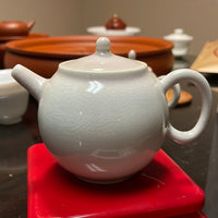 Handmade Soda-GlaZed Teapot and Cups