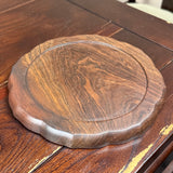 Hardwood Lotus Flower Tea Tray