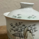 Ash Glaze Landscape Gaiwan, 90mL