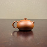 Zhuni Bian Xishi 朱泥扁西施Yixing Teapot, 120mL