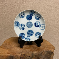 Jingdezhen Qinghua Handpainted Xiuqiu Ball Plate