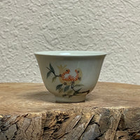 Yellow pomegranate ash glaze teacup, 35mL
