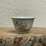 Yellow pomegranate ash glaze teacup, 35mL
