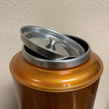 Metallic Double-lid Tea Tin