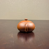 Zhuni Bian Xishi 朱泥扁西施Yixing Teapot, 120mL