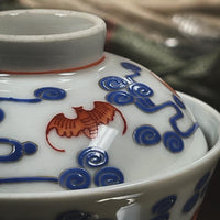 Vintage-style Auspicious Gaiwan, 120mL