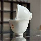 Ceramic Rain and Mountain Round Tea Cup
