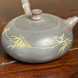 Nixing Bamboo Side-handle carved teapot, 165mL