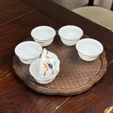 Hardwood Lotus Flower Tea Tray