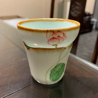 Handpainted lotus tea strainer