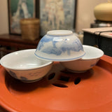 Vintage 1980s Chaozhou Gongfu Teacups (3pcs)