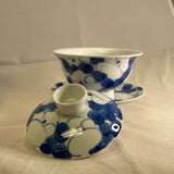 Blue and White Floral Gaiwan, 125mL