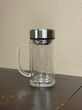 Double Glass Tea Flask w/ Handle, 350mL
