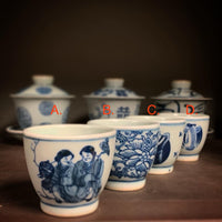 Vintage-style Qinghua Teacup