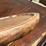 Hardwood Lotus Flower Tea Tray