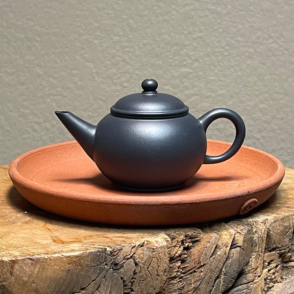 Heini (Wuhui Dicaoqing) Small Dicaoqing Shuiping Yixing Teapot, 焐灰底槽青小水平壶, 80ml