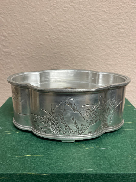 Chaozhou Tin Begonia-shape Tea Boat