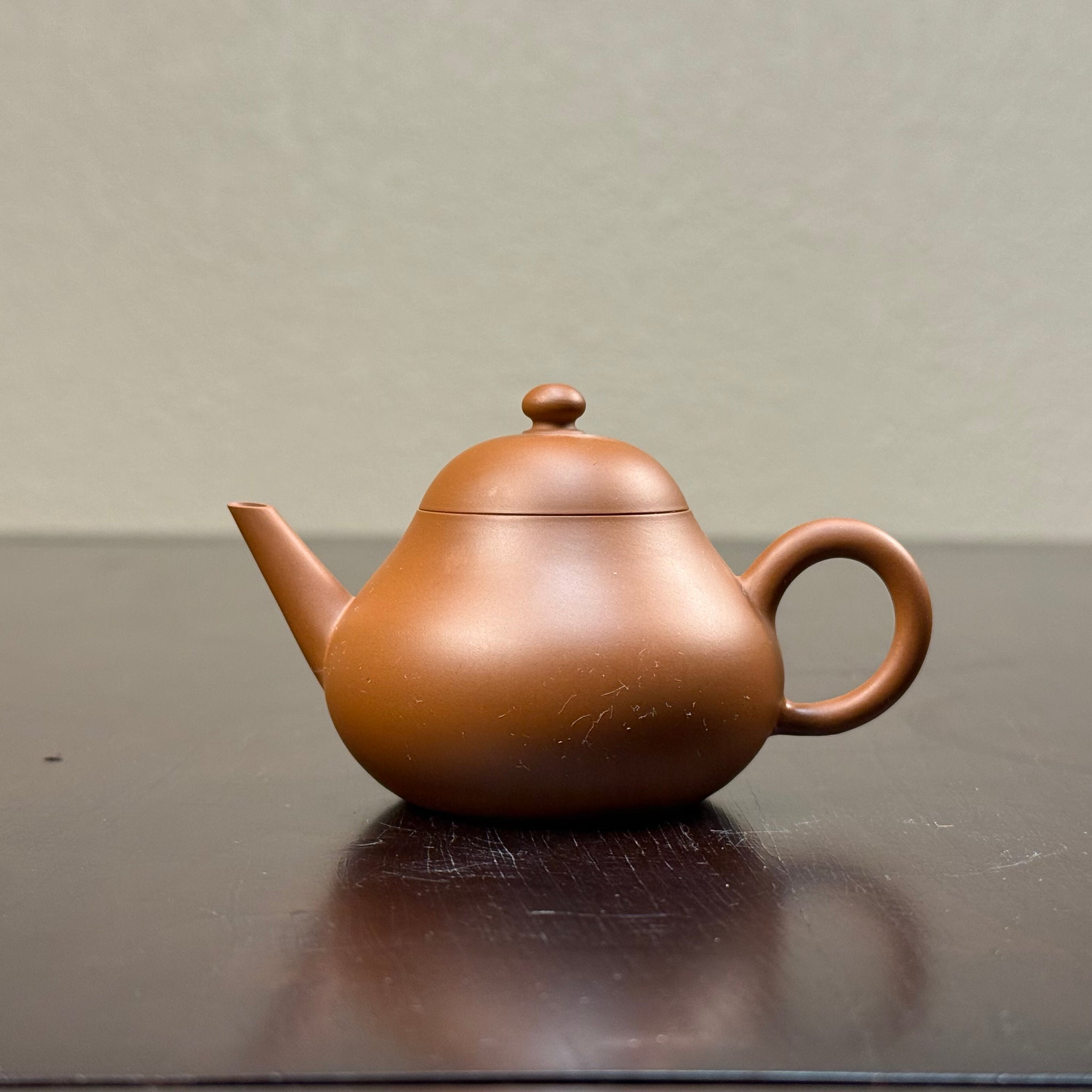 RITAO CHAN　点銅款　茶壷　茶心壷　重さ約269g　V　R5109 Chaozhou Zhi Zui Li Xing 直嘴梨形壶, 95mL – Purple Cloud Tea House