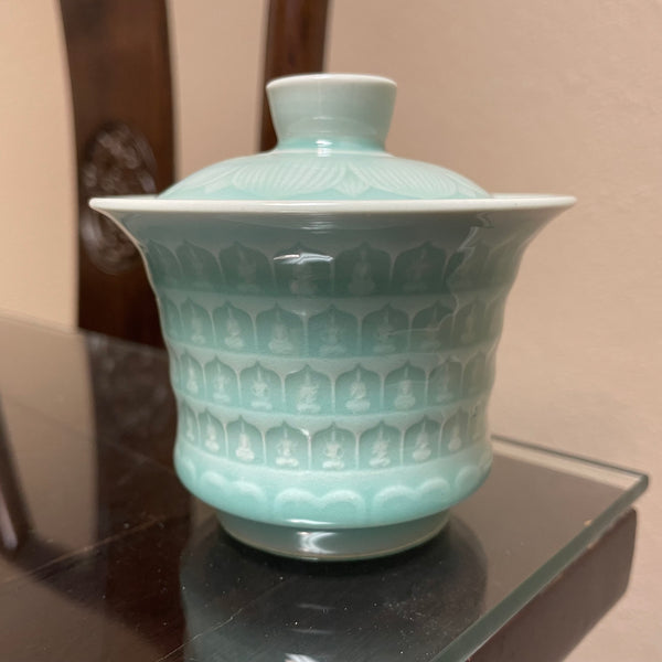 1k Buddhas Celadon Gaiwan, 130mL