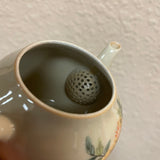 Ash Glaze Yellow Pomegranate Gaiwan and Hucheng, 125mL