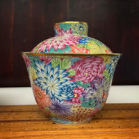 Handmade Falangcai 珐琅彩 Enamel Peony Gaiwan, 110mL