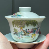 Early 2000s Gaiwan w/ children, 100mL