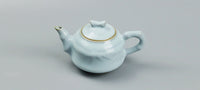 Ru Kiln Sky Blue Petal Shaped Tea Set