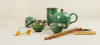 Jun Kiln Peacock Green Mei Ren Jian (Beauty Shoulder) Tea Set