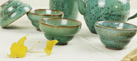 Jun Kiln Peacock Green Mei Ren Jian (Beauty Shoulder) Tea Set