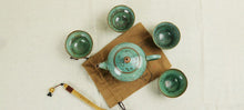 Jun Kiln Peacock Green Mei Ren Jian (Beauty Shoulder) Tea Set