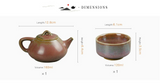 Jun Kiln 5-piece Set - Shi Piao Pot