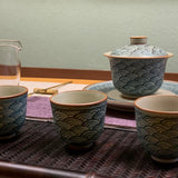 Qinghua Gaiwan with Plate