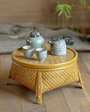 Bamboo tea storage desk, 30cm