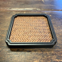 Ebony and Rattan Coaster