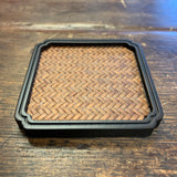 Ebony and Rattan Coaster