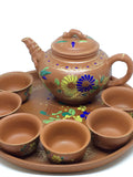 Vintage Red Clay Tea Set (70s-80s)