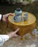 Bamboo tea storage desk, 30cm