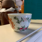 Jingdezhen Handpainted Vintage-style Tea Cups, 60mL