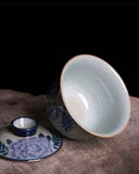 Peony Gaiwan, 160mL and Peony Teacups, 80mL