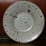 White pitted glaze saucer (coaster)