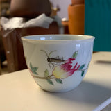 Jingdezhen Handpainted Vintage-style Tea Cups, 60mL