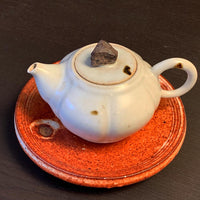 Rust glaze teapot pillow