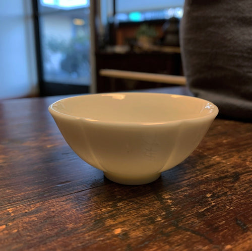 Scalloped 40mL Dehua Porcelain Teacup