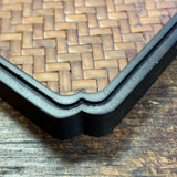 Ebony and Rattan Coaster