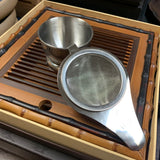 Stainless Steel Tea Strainer w/ stand